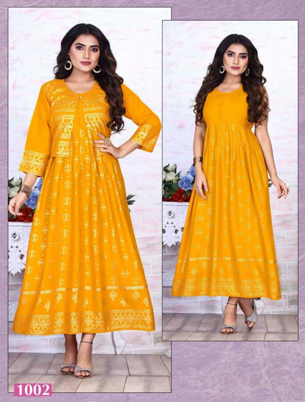 Ft Gold Delcy Vol 3 Rayon Designer Kurti Collection